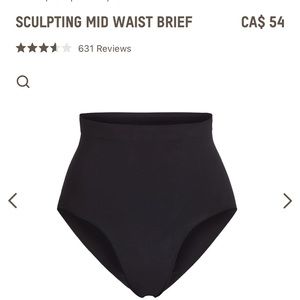 Skims Sculpting Mid Waist Brief